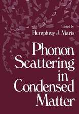 Phonon Scattering in Condensed Matter