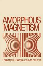 Amorphous Magnetism: Proceedings of the International Symposium on Amorphous Magnetism, August 17–18, 1972, Detroit, Michigan