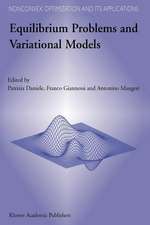 Equilibrium Problems and Variational Models