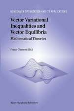 Vector Variational Inequalities and Vector Equilibria: Mathematical Theories