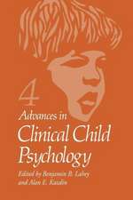 Advances in Clinical Child Psychology: Volume 4