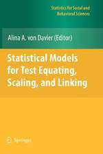 Statistical Models for Test Equating, Scaling, and Linking