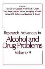 Research Advances in Alcohol and Drug Problems