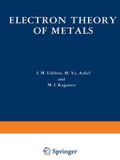 Electron Theory of Metals