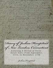 Diary of Joshua Hempstead of New London, Connecticut