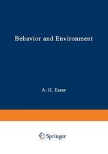 Behavior and Environment: The Use of Space by Animals and Men