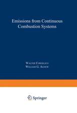 Emissions from Continuous Combustion Systems: Proceedings of the Symposium on Emissions from Continuous Combustion Systems held at the General Motors Research Laboratories Warren, Michigan September 27–28, 1971