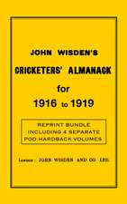 Wisden Cricketers' Almanack 1916 to 1919