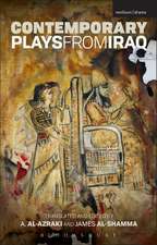 Contemporary Plays from Iraq: A Cradle; A Strange Bird on Our Roof; Cartoon Dreams; Ishtar in Baghdad; Me, Torture, and Your Love; Romeo and Juliet in Baghdad; Summer Rain; The Takeover; The Widow