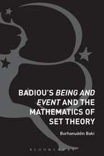 Badiou's Being and Event and the Mathematics of Set Theory