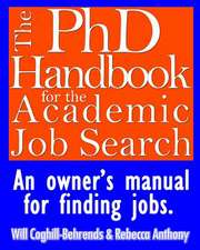 The PhD Handbook for the Academic Job Search