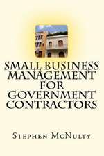 Small Business Management for Government Contractors