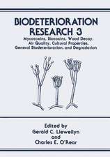 Biodeterioration Research: Mycotoxins, Biotoxins, Wood Decay, Air Quality, Cultural Properties, General Biodeterioration, and Degradation