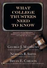 What College Trustees Need to Know