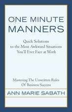 One Minute Manners