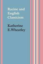 Racine and English Classicism