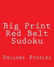 Big Print Red Belt Sudoku