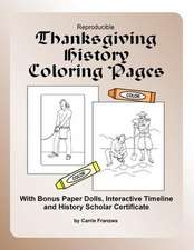 Reproducible Thanksgiving History Coloring Pages