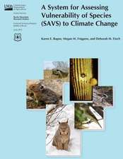 A System for Assessing Vulnerability of Species (Savs) to Climate Change