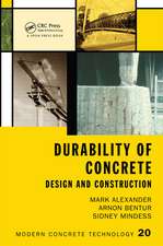 Durability of Concrete: Design and Construction