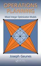 Operations Planning: Mixed Integer Optimization Models