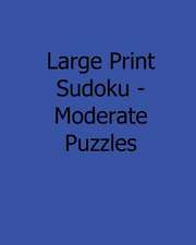 Large Print Sudoku - Moderate Puzzles