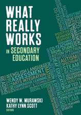 What Really Works in Secondary Education