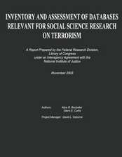 Inventory and Assessment of Databases Relevant for Social Science Research on Terrorism