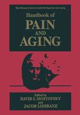 Handbook of Pain and Aging