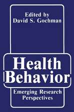 Health Behavior: Emerging Research Perspectives