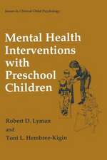 Mental Health Interventions with Preschool Children