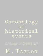 Chronology of Historical Events