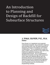 An Introduction to Planning and Design of Backfill for Subsurface Structures