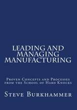 Leading & Managing Manufacturing