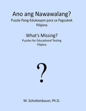 What's Missing? Puzzles for Educational Testing: Filipino