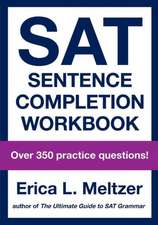 SAT Sentence Completion Workbook: Book One