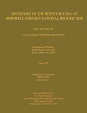 Inventory of the Herpetofauna at Hopewell Furnace National Historic Site