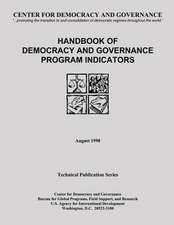 Handbook of Democracy and Governance Program Indicators