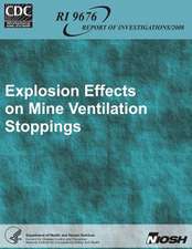 Explosion Effects on Mine Ventilation Stoppings