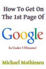 How to Get on the 1st Page of Google