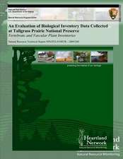 An Evaluation of Biological Inventory Data Collected at Tallgrass Prairie National Preserve