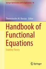 Handbook of Functional Equations: Stability Theory