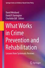 What Works in Crime Prevention and Rehabilitation: Lessons from Systematic Reviews