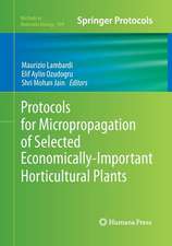 Protocols for Micropropagation of Selected Economically-Important Horticultural Plants