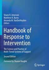 Handbook of Response to Intervention: The Science and Practice of Multi-Tiered Systems of Support