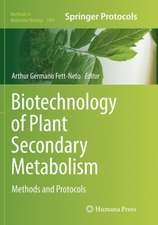 Biotechnology of Plant Secondary Metabolism: Methods and Protocols