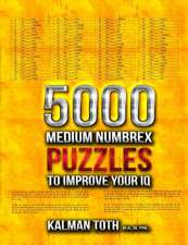 5000 Medium Numbrex Puzzles to Improve Your IQ