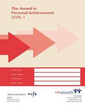 Award in Personal Achievement Workbook