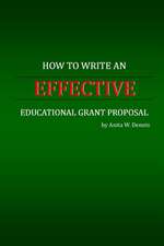 How to Write an Effective Educational Grant Proposal