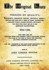 The Original Lists of Persons of Quality